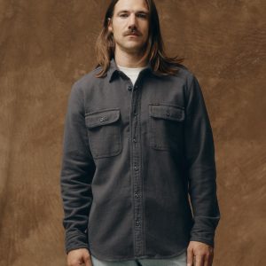 Vintage Flannel Work Shirt - Charcoal