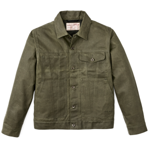 Tin Cloth Short Lined Cruiser Jacket - Military Green