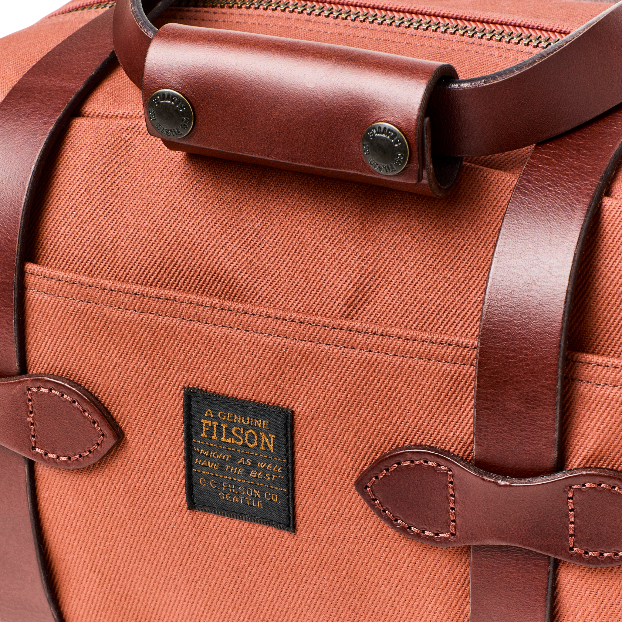 Rugged Twill Xs Compact Duffle Bag - Light Rust - Image 5
