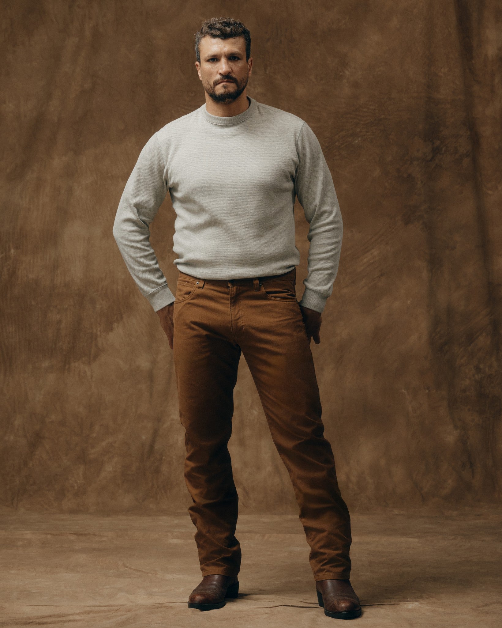 Dry Tin Cloth 5-pocket Pants - Whiskey