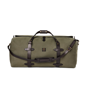 Large Rugged Twill Duffle Bag - Otter Green