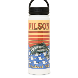 Insulated Water Bottle - White / Dusk Fish