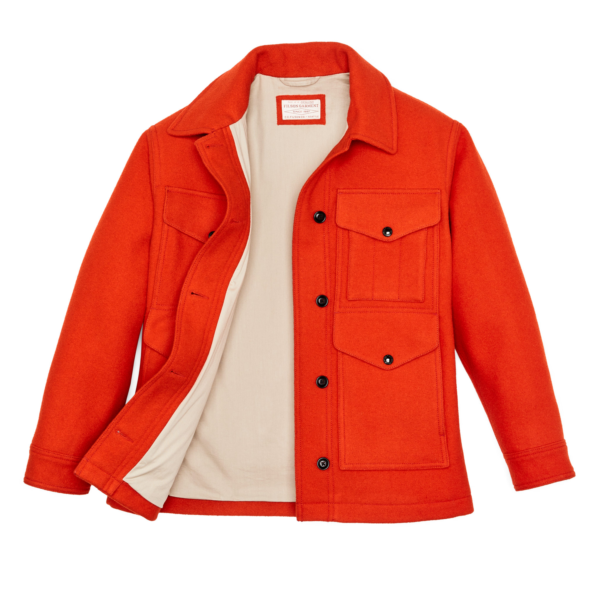 Women's Mackinaw Wool Cruiser Jacket - Flame - Image 3