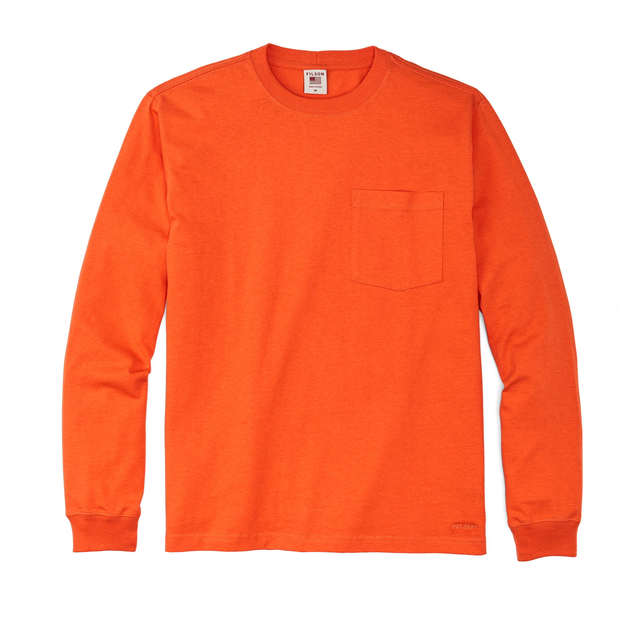 Long Sleeve Pioneer Pocket T-shirt - Flame