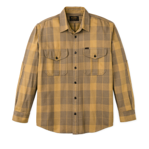 Vintage Wash Alaskan Guide Shirt - Light Brown / Ochre Plaid