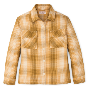 Women's Deer Island Jac-shirt - Ochre / Cream Plaid