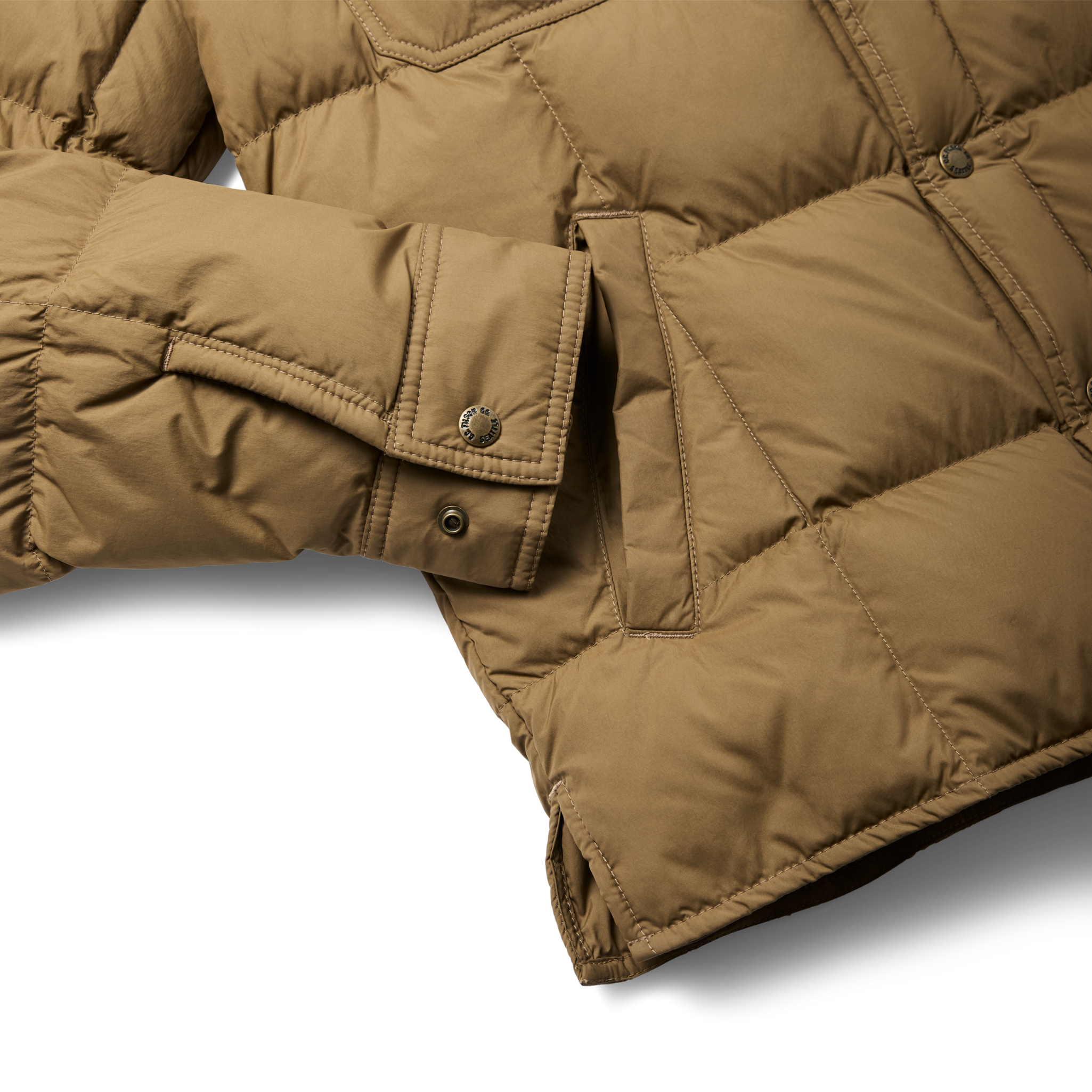 Lightweight Down Jac-shirt - Dark Tan - Image 5