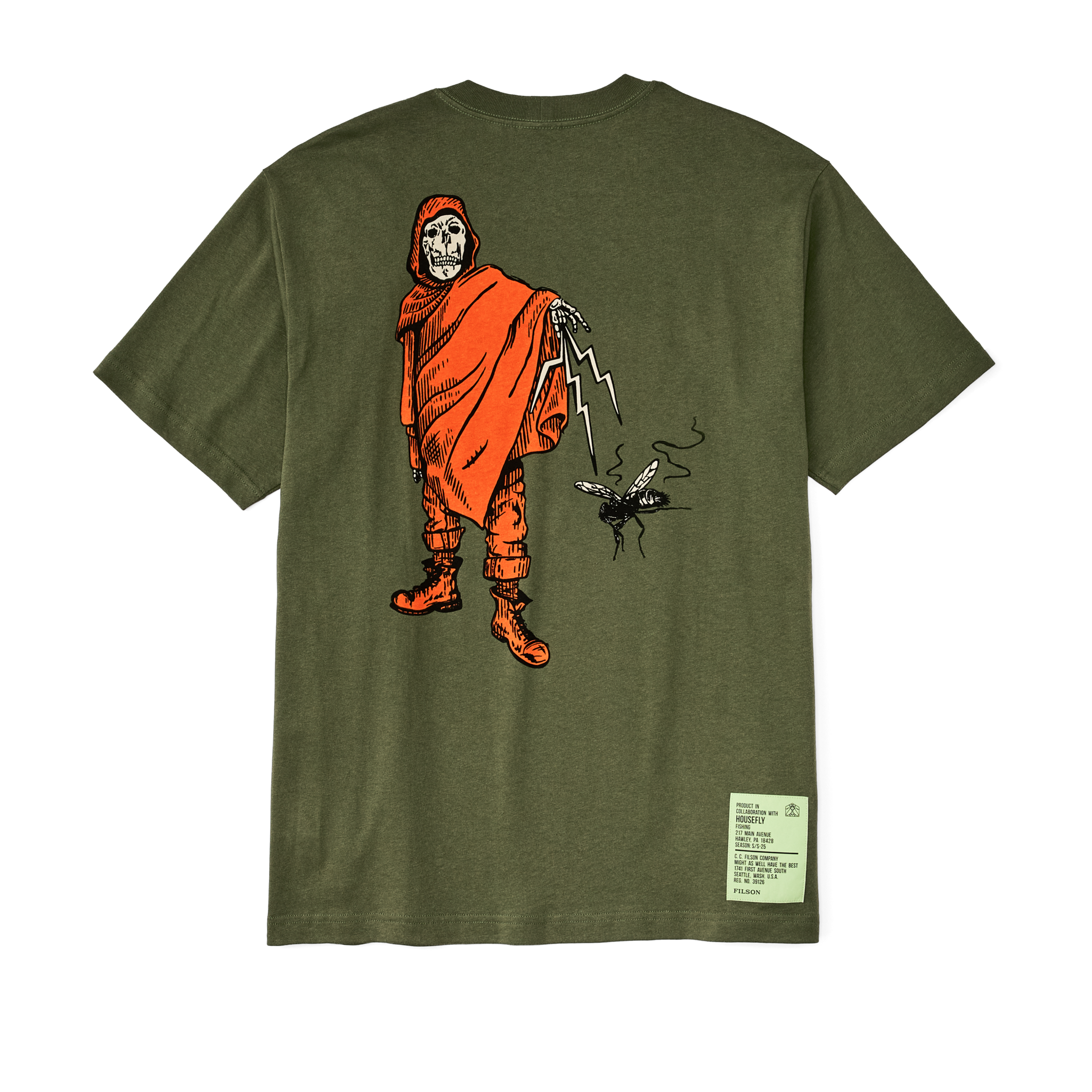 Filson X Housefly Frontier Graphic T-shirt - Cypress / Energy - Image 2