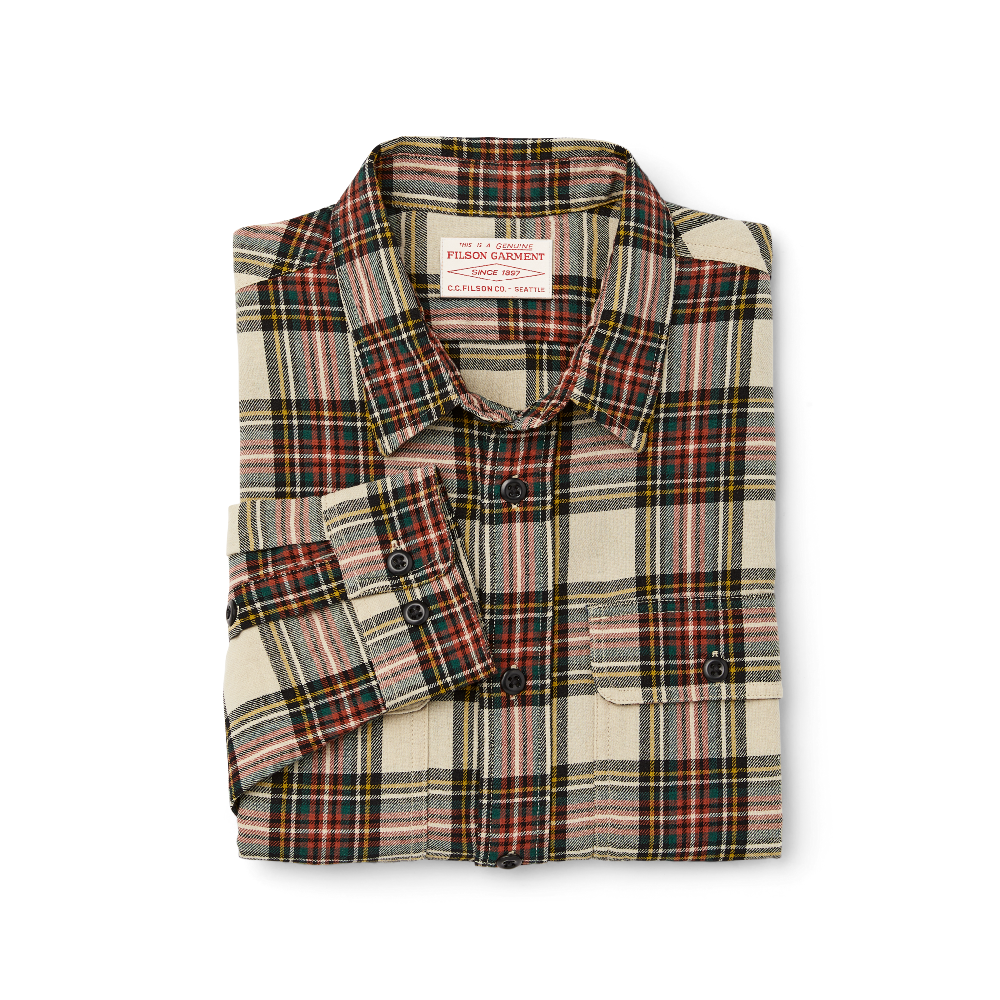Scout Shirt - Stone Tartan Plaid - Image 3