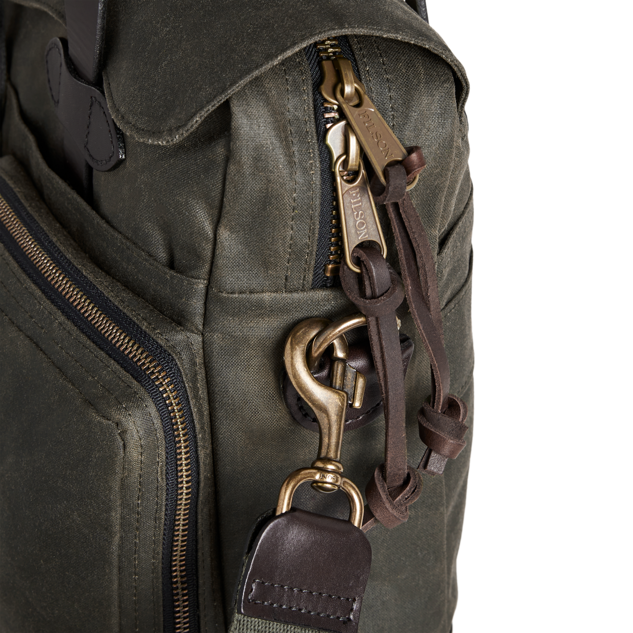 24 Hour Tin Cloth Briefcase - Otter Green - Image 6