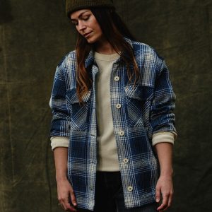 Women's Deer Island Jac-shirt - Cobalt / Natural Shadow Plaid