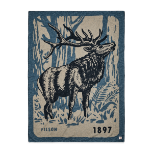 Cotton Blanket - Blue / Elk Woods