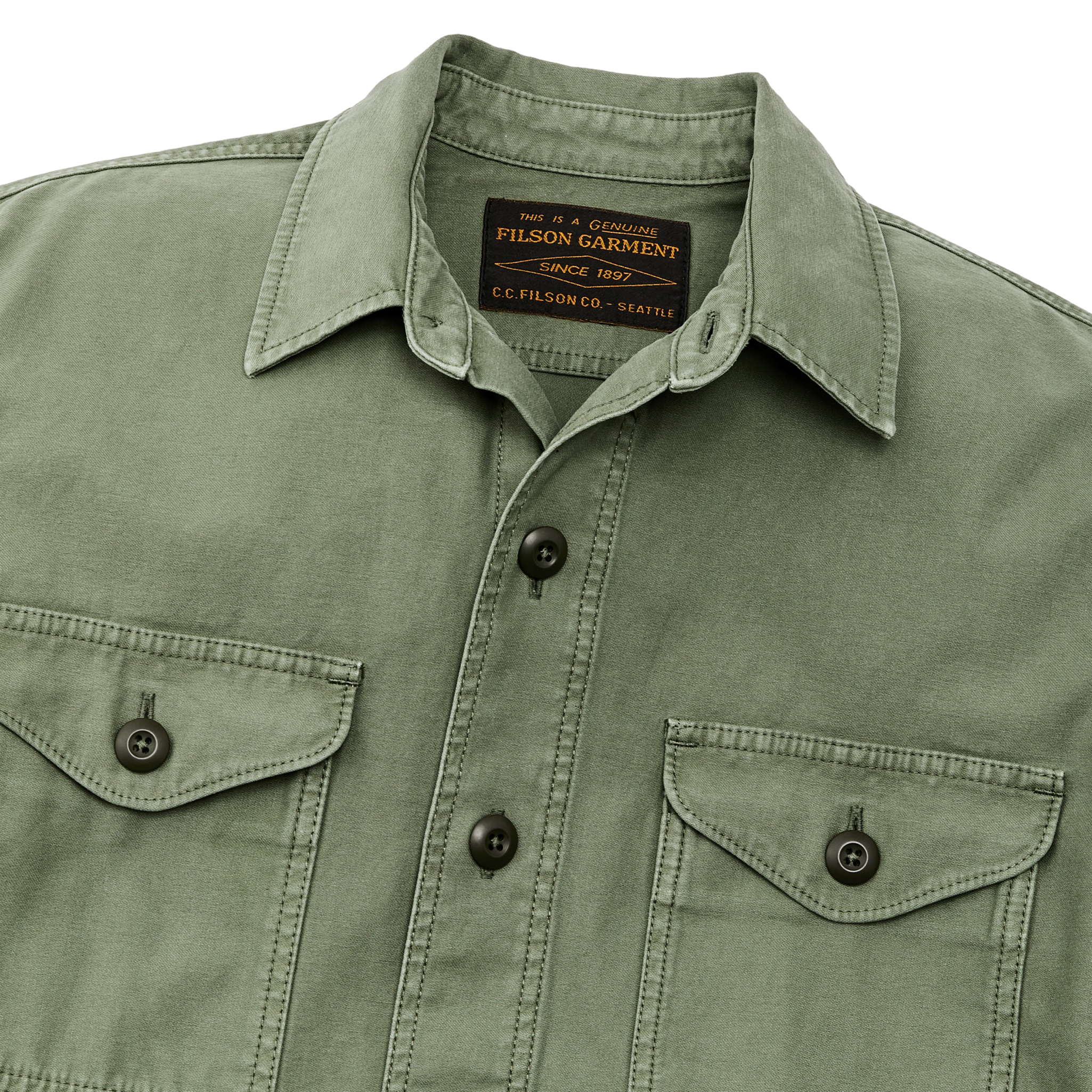 Field Jac-shirt - Washed Fatigue Green - Image 3