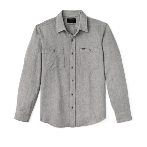 The Rangeland Flannel Shirt - Light Heather Gray