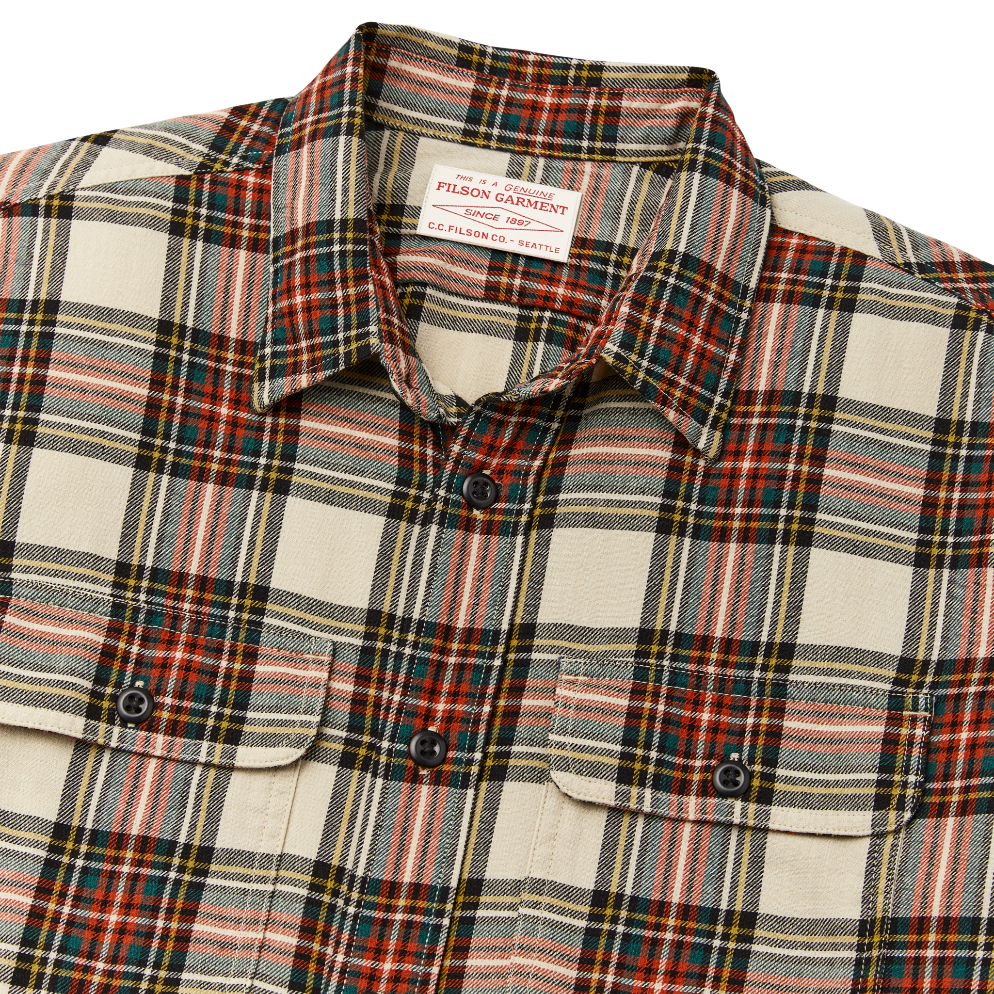 Scout Shirt - Stone Tartan Plaid - Image 4